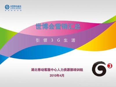 中國移動公司上海世博會期間營銷方案匯總